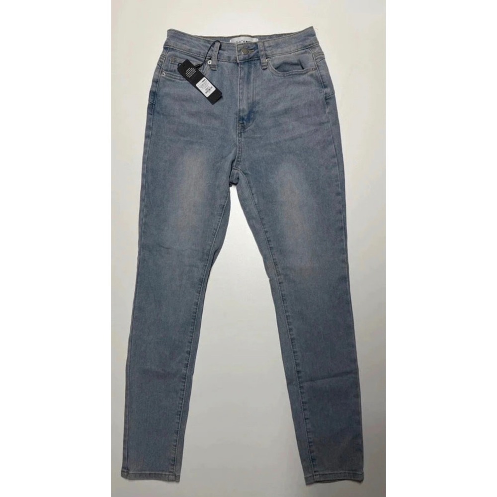 Fashion Nova Womens Skinny Jeans High Rise Light Wash Blue Size 3 NWT
